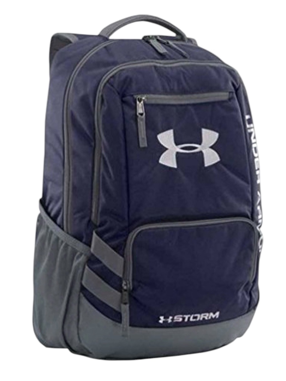 Under Armour Navy Blue and Grey Storm Hustle II Backpack